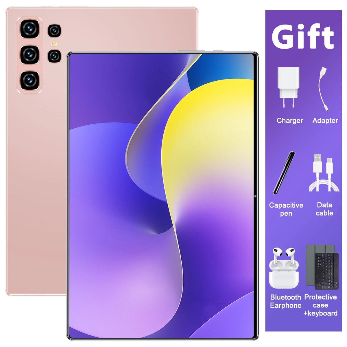Tableta Original 2026 Android 13, 10.36 Pulgadas HD, 16GB+1TB, 12000mAh, 14 Núcleos, 5G, Doble SIM, Bluetooth, WiFi, GPS