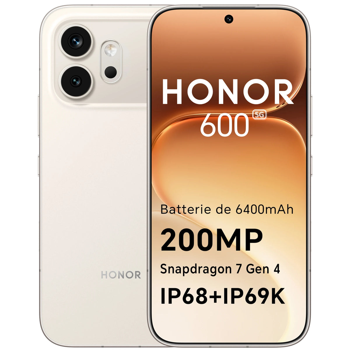 Smartphone Honor 600 5G Dual SIM 8 GB RAM 256/512 GB 6400 mAh Cámara de ultra alta definición de 200 MP Android 16 Pantalla AMOLED de 6,57"