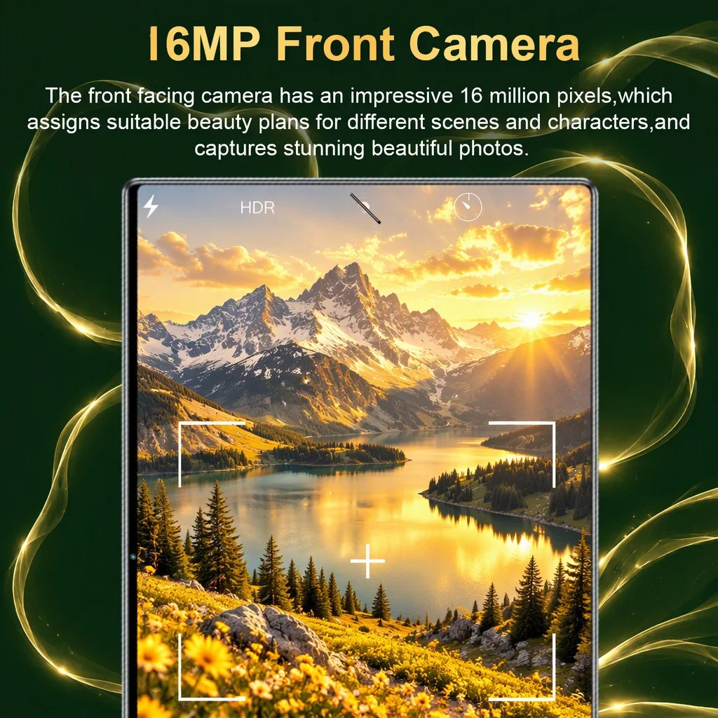 Tableta Android 13 con pantalla de 10.36 pulgadas, procesador de cuatro núcleos, 16 GB de RAM + 1 TB de almacenamiento, batería de 20000 mAh, cámaras frontal de 16 MP y trasera de 32 MP, compatible con SIM y Wi-Fi