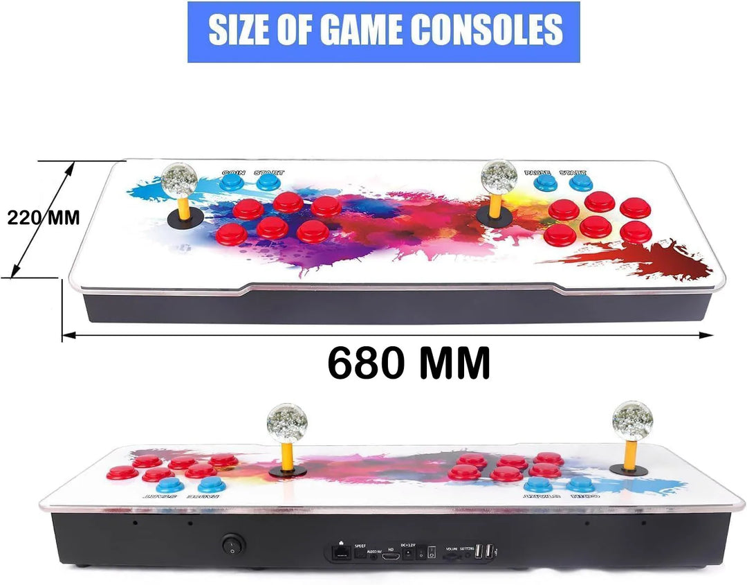 Maquina Arcade 2026.Consola de Juegos , Juegos Retro, 2-4 Jugadores, Compatible con Juegos 3D para PC, proyector y TV