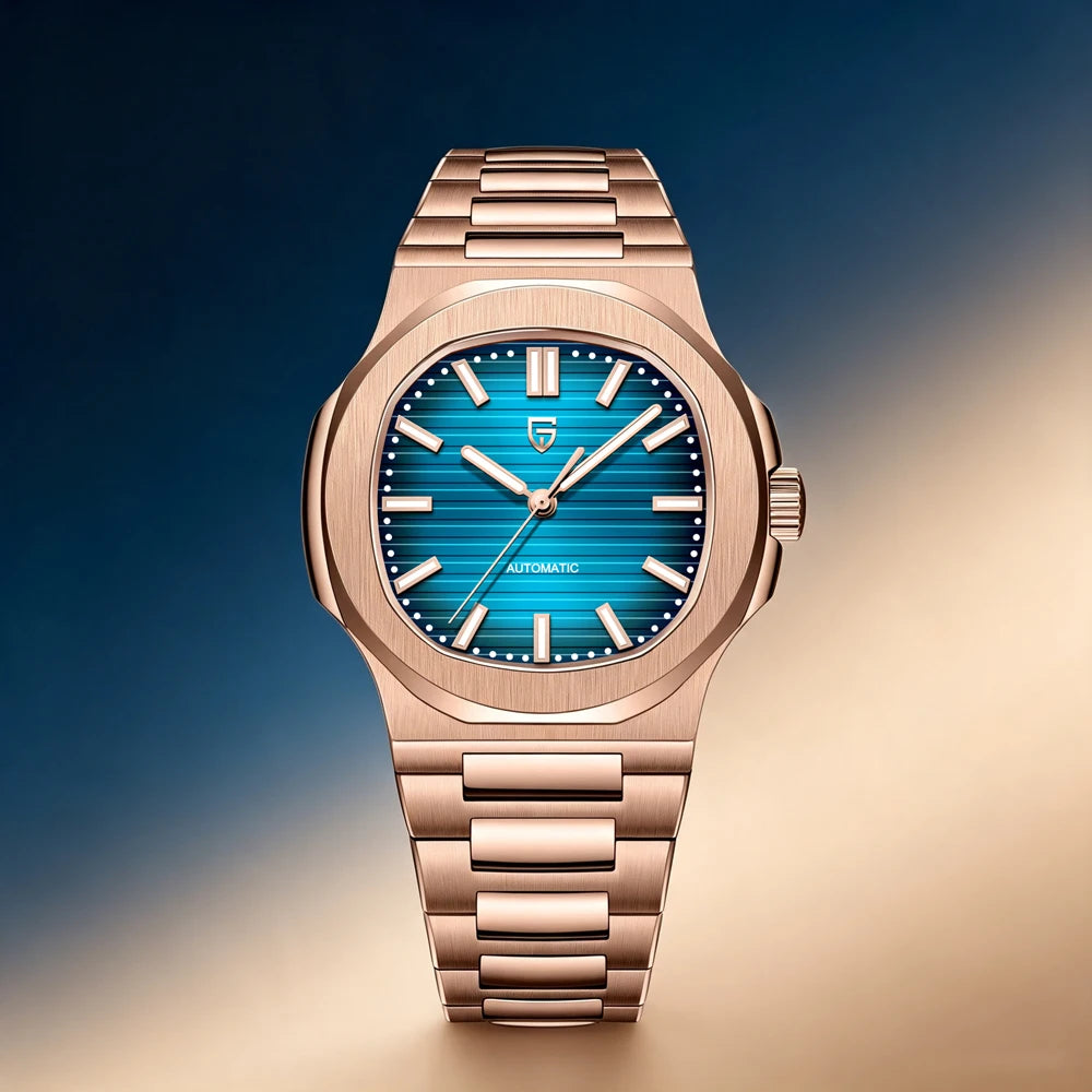 2026 New PAGANI DESIGN Rose Gold Men's Watches Luxury Mechanical Automatic Watch For Men Luminous AR Sapphire Mirror Waterproof Stainless Steel Man Gift Clock