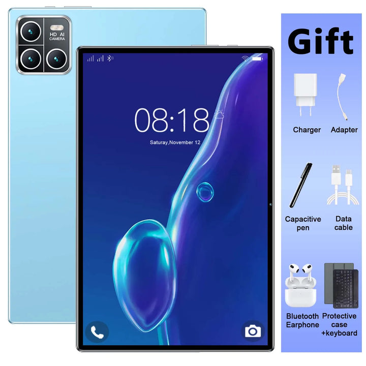 Tablet Android 13 de 14 núcleos, 16 GB de RAM, 1 TB de ROM, batería de 20000 mAh, cámara de 16 MP y 32 MP, 5G, WiFi, dispositivo portátil para uso diario, aprendizaje, visualización de medios, regalo, 2026
