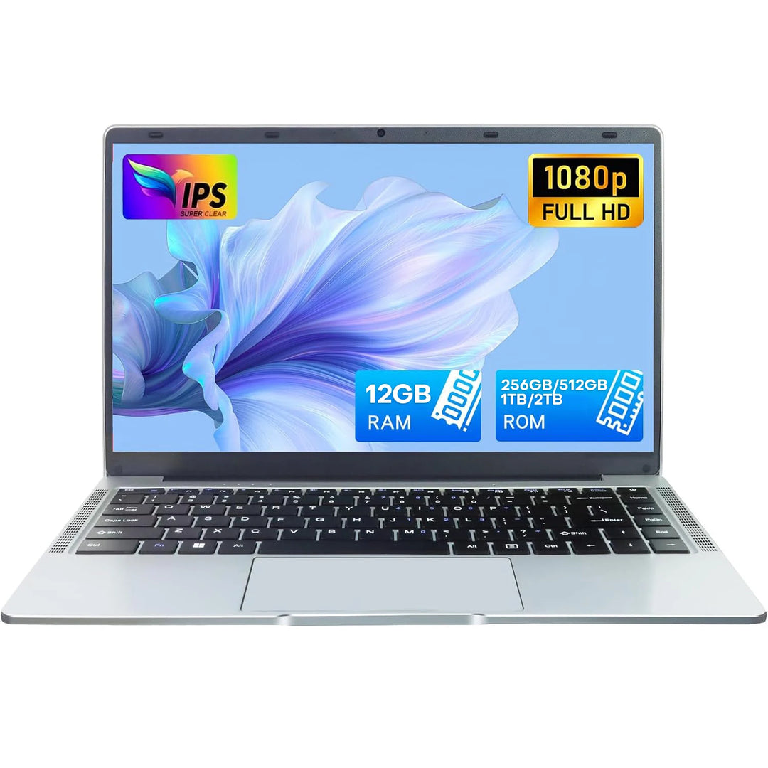 Portátil Xiaman con Windows 11 Pro, Intel A3950, Gráficos UHD, 12GB de RAM, 1TB/2TB SSD, Wifi5, Pantalla IPS 1080P