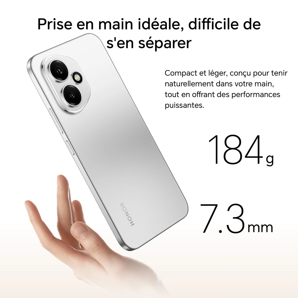 Versión europea del smartphone HONOR 400 5G, Snapdragon 7 Gen 3, cámara con IA de 200 MP, pantalla AMOLED de 6,55'', 5300 mAh, SuperCharge de 66 W