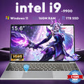 Nuevas computadoras portátiles 2026 de 15.6 pulgadas, Intel Core I9-9900, Windows 11, 16 GB de RAM, 1 TB SSD, laptops para oficina, estudio y juegos, desbloqueo por huella dactilar