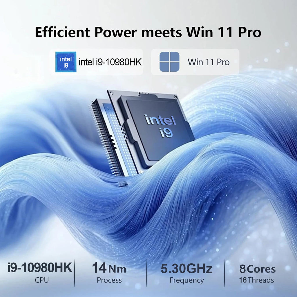 2026 Laptop Intel Core I9 10980HK Notebook Windows 11 Pro 16GB RAM 1TB 2TB SSD Office Gaming 15.6 inch Laptops Backlit Keyboard Fingerprint UnIock