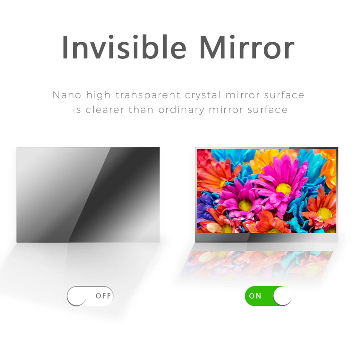 Souria 32inch Smart Mirror Touchscreen FHD LED TV Water Resistant Magic Android Bluetooth DTV Tuner Bathroom SPA Kitchen