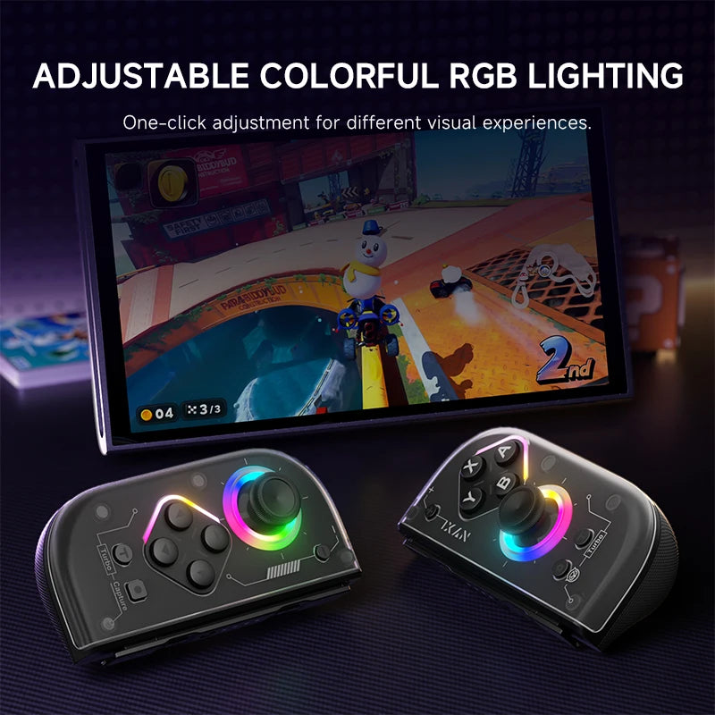 Control Inalámbrico para Juegos NYXI Hyperion 2 Compatible con el Modo de Mesa y el Modo Portátil de Switch para 2 Jugadores
