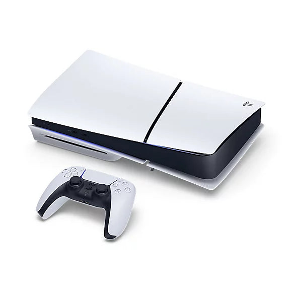Ps5 Slim White Edition Console (1Tb) – E Chassis – Version with Reader – 1 Dualsense Controller