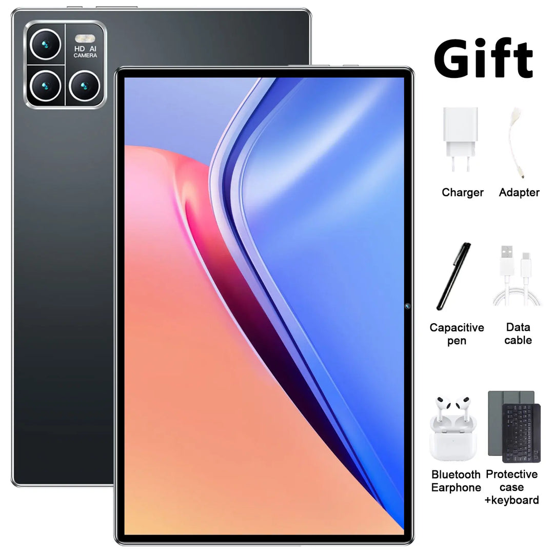 Nuevo 2026, 10.36" con sistema Android 13, procesador de 14 núcleos, 16 GB + 1 TB, batería de 20000 mAh, 5G, doble SIM, WiFi, doble cámara de 16 MP + 32 MP, uso diario versátil