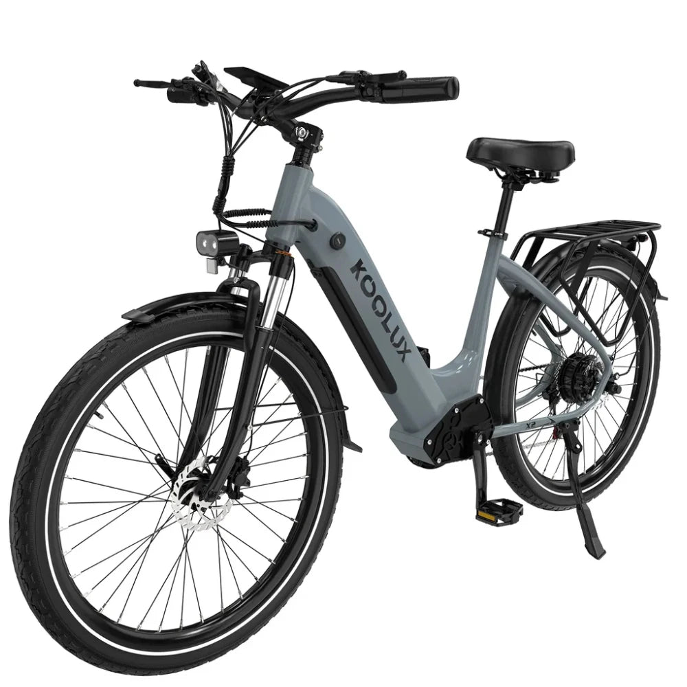 Bicicleta eléctrica KOOLUX X2 de 7 velocidades, 48v, 26 pulgadas, urbana, motor eléctrico, híbrida para adultos