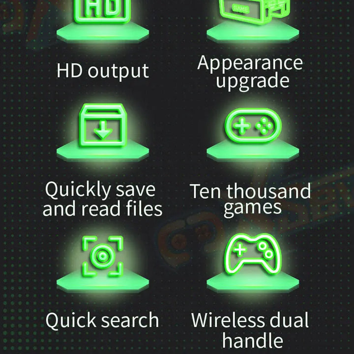 Consola de Juegos Retro U9 PRO, Disco Duro de 500 GB, Windows + Batocera, 3865U, Más de 7000 Juegos para Wii, PS2, XBOX, PSP, GameCube, N64, Control Inalámbrico