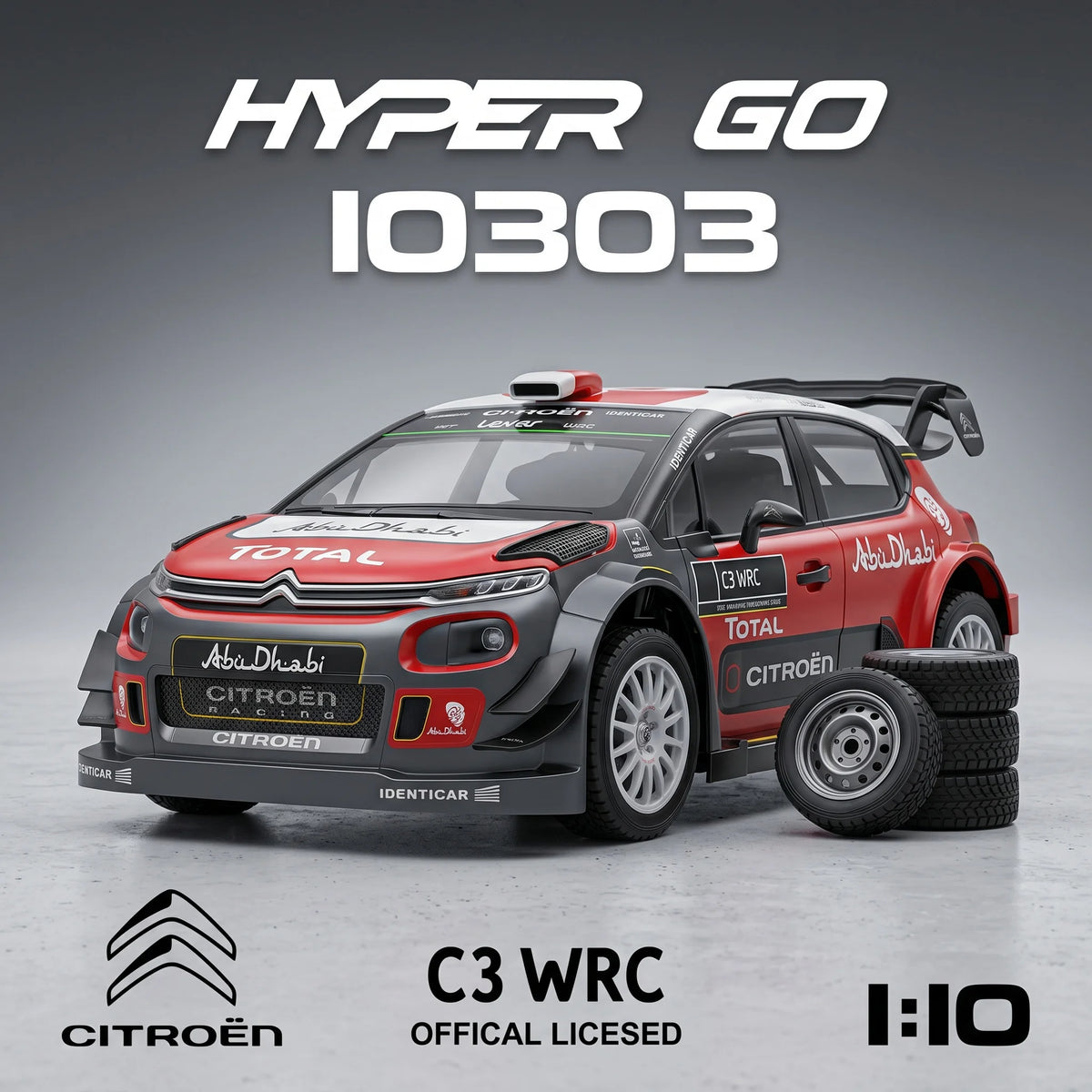 Hyperr Go MJX 10303 1/10 Coche de Control Remoto con Motor sin Escobillas 2S 47KM/H de Alta Velocidad para Derrapes, Juguete 4WD para Derrapes y Escalada, Vehículo de Control Remoto 3S 70KM/H