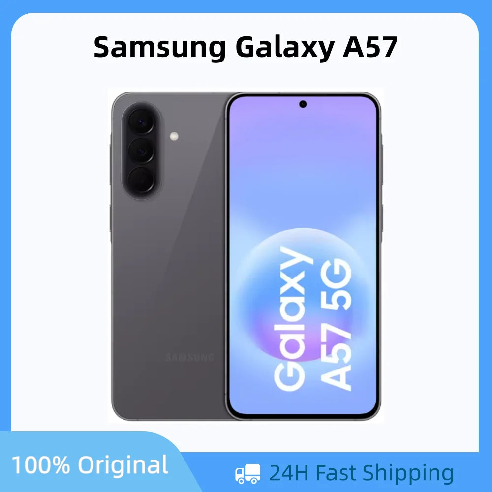 Smartphone Samsung Galaxy A57 5G con IA, versión global, Exynos 1680, cámara gran angular de 50 MP, pantalla Super AMOLED de 6.7" a 120 Hz, batería de 5000 mAh, NFC, IP68