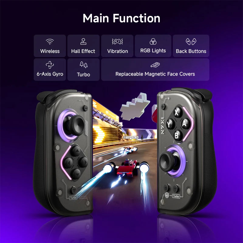 Control Inalámbrico para Juegos NYXI Hyperion 2 Compatible con el Modo de Mesa y el Modo Portátil de Switch para 2 Jugadores