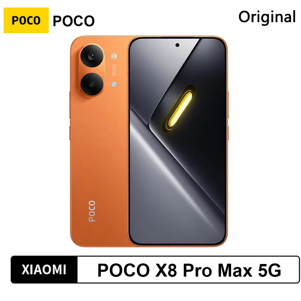 Smartphone POCO X8 Pro Max 5G versión global con NFC, batería monstruosa de 8500 mAh, Dimensity 9500s, pantalla AMOLED de 6,83'' 1,5K 120 Hz,