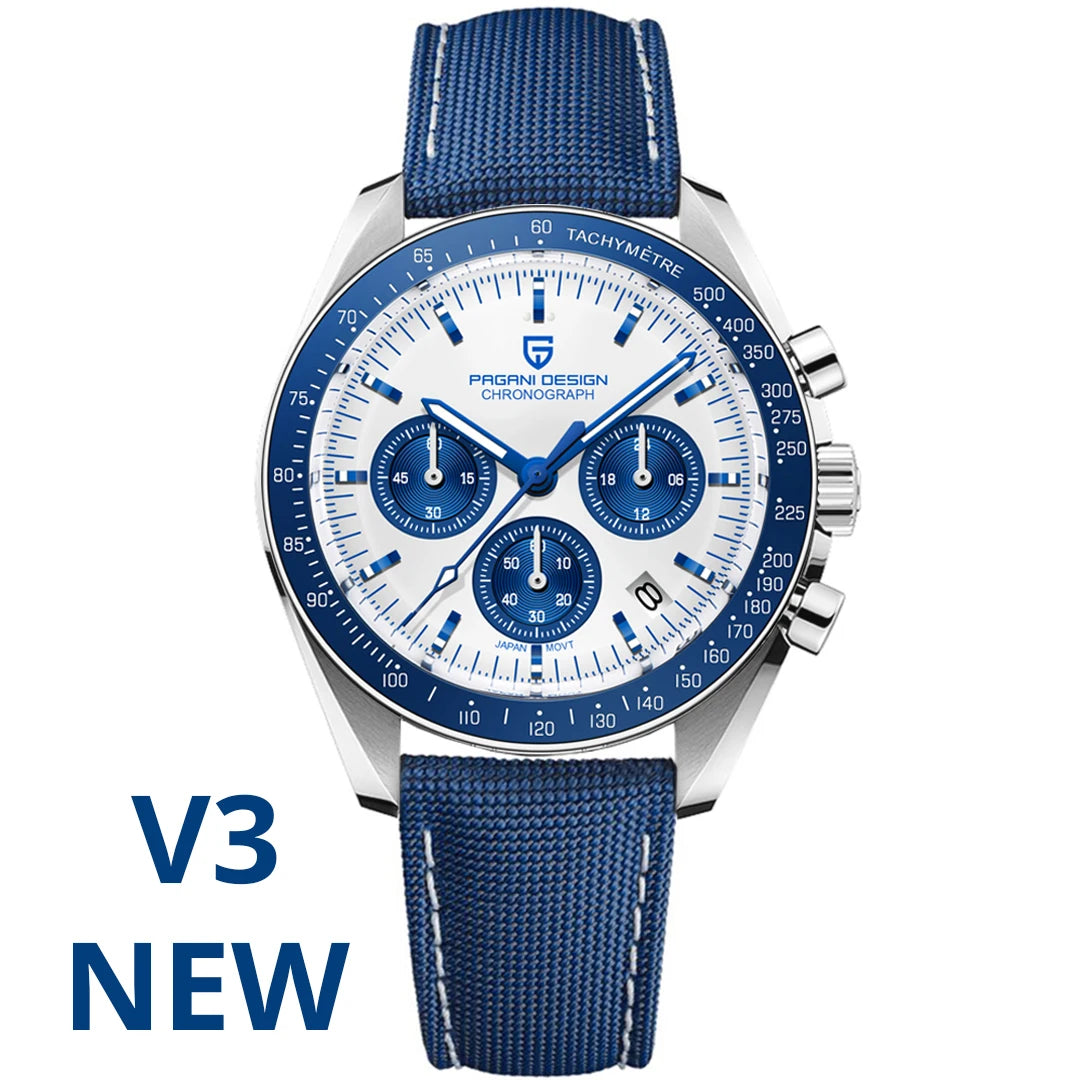 2026 New PAGANI DESIGN Planetary Series Saturn Light Tan Luxury Quartz Watch Men Speed Sport Chronograph AR Sapphire crystal Wristwatch Men  Locally Shipped in the EU