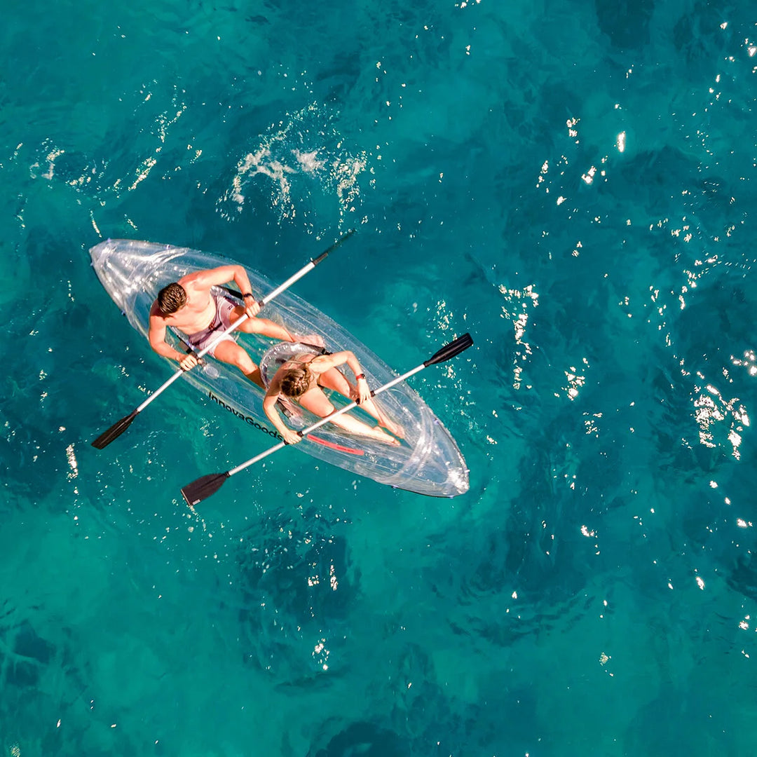 Kayak Inflable Transparente con Accesorios 312 cm 2 plazas ﻿