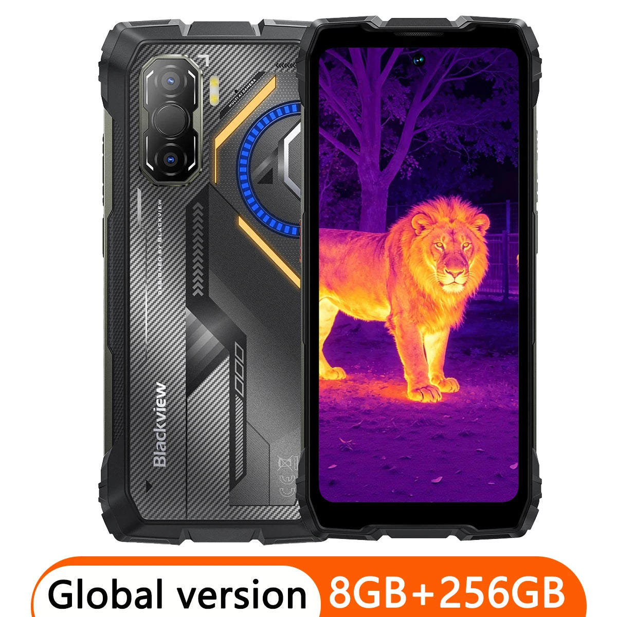 Versión global, teléfono resistente ROCK 3, pantalla de 6.78" 2.4K, 24 GB (8+16) + 256 GB, 10000 mAh, cámara térmica de 108 MP, smartphone con Android 15 y NFC