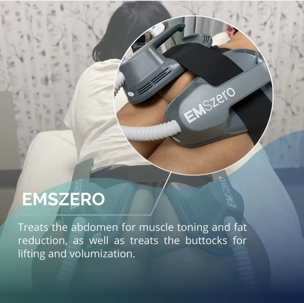 EMSzero 15T 6500W Estimulador Muscular EMS, Máquina Portátil de Escultura Corporal RF EMS, Adelgazante, Electromagnética