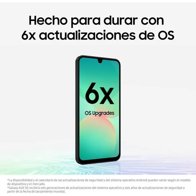 Samsung Galaxy A26 5G 6.7" Super AMOLED Display Octa-core Processor 5000mAh Battery 25W Fast Charging 50MP Camera IP67 Dual SIM Smartphone