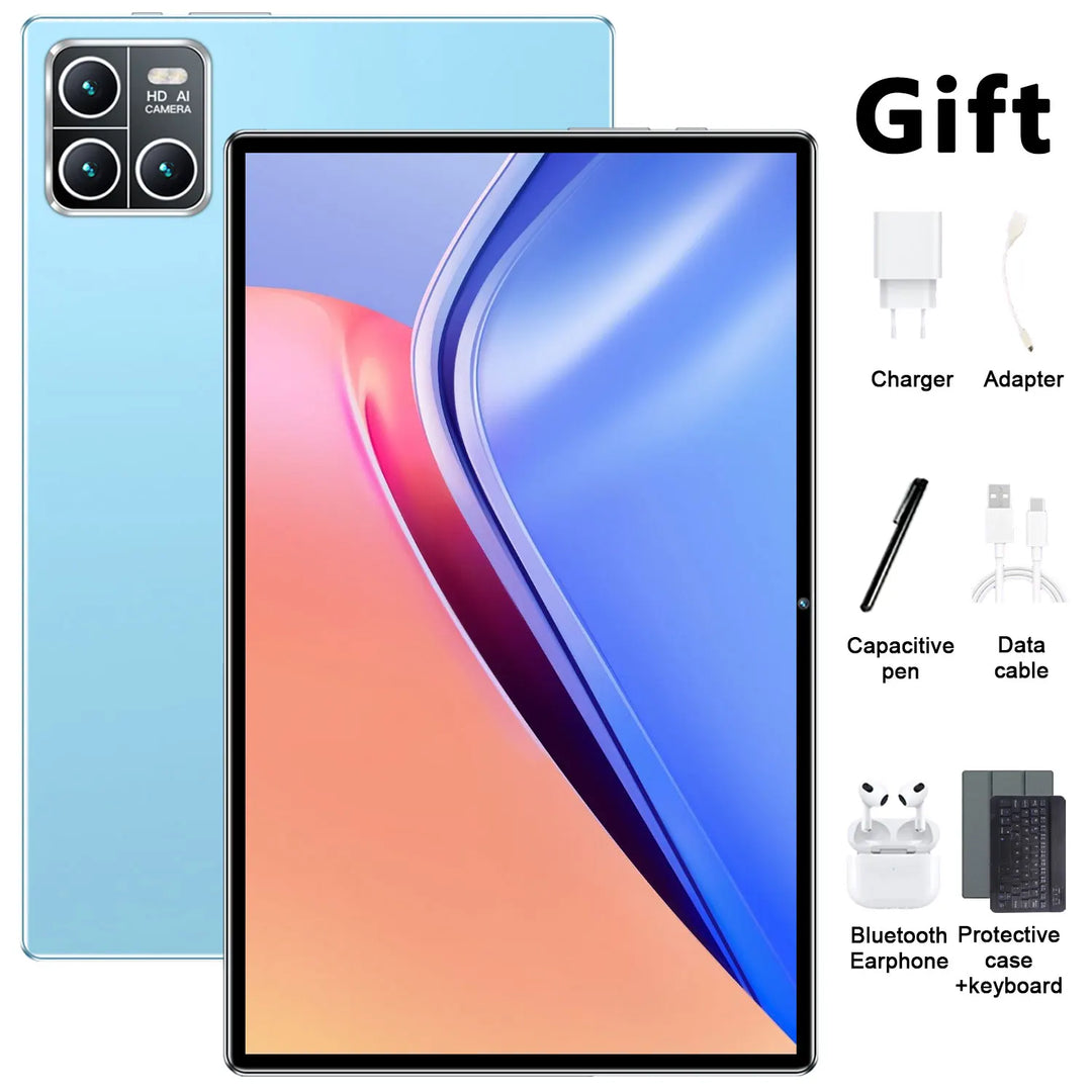 Nuevo 2026, 10.36" con sistema Android 13, procesador de 14 núcleos, 16 GB + 1 TB, batería de 20000 mAh, 5G, doble SIM, WiFi, doble cámara de 16 MP + 32 MP, uso diario versátil
