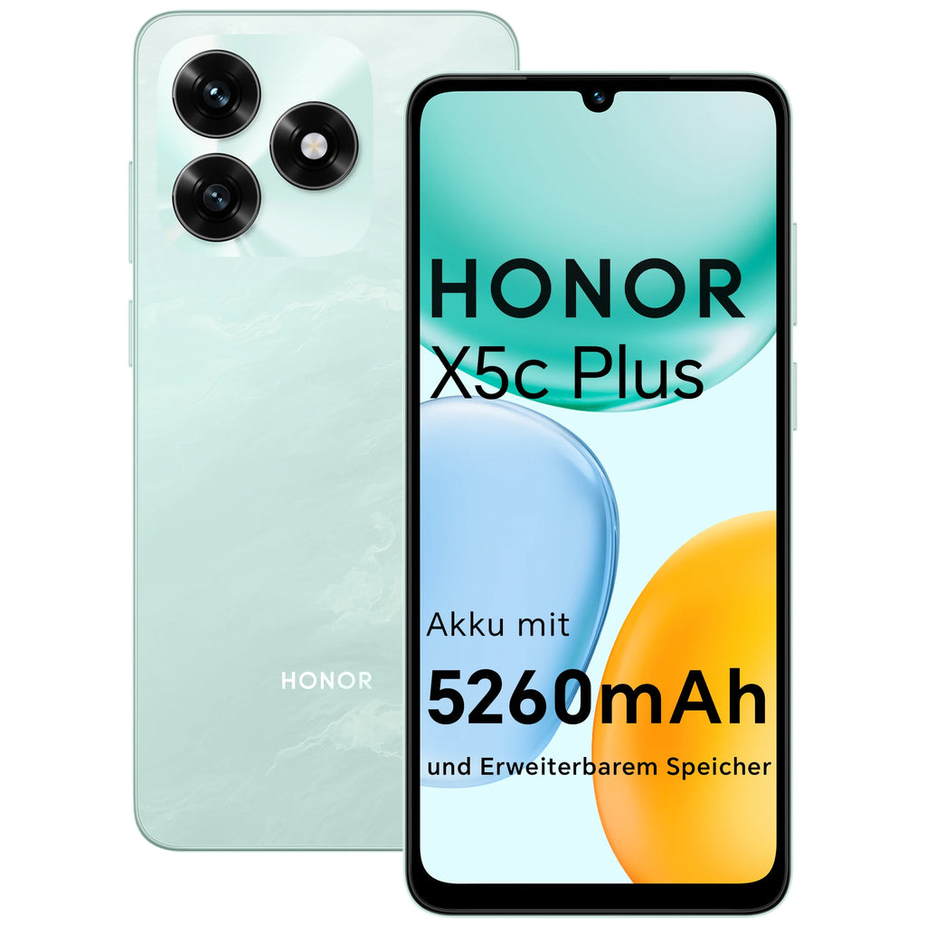 Smartphone HONOR X5c Plus con batería de 5260 mAh, pantalla de 90 Hz, cámara de 50 MP + 5 MP, Android 15, teléfono Android libre sin contrato (pantalla de 6,74 pulgadas, procesador de ocho núcleos)