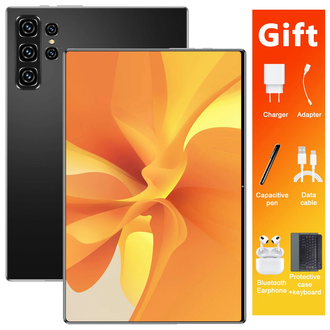 Tableta Android de 10.36 pulgadas, con función de llamada telefónica, Android 13, 16 GB + 1 TB, procesador de 14 núcleos, batería de 20000 mAh, Bluetooth, ideal para estudiar, jugar, trabajar en la oficina, con doble SIM,