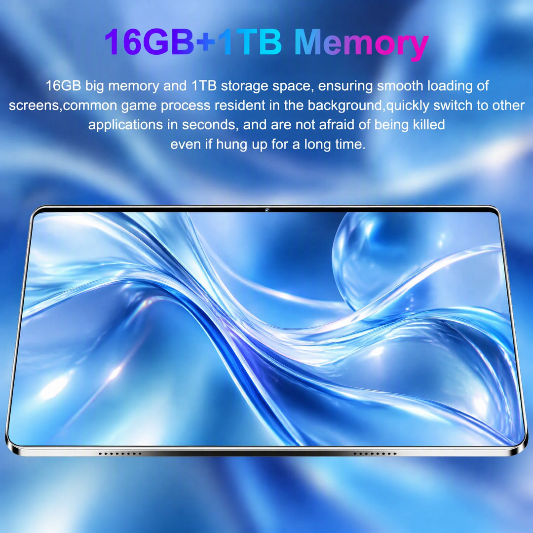 Tablet 5G Android de 10.36 Pulgadas con Pantalla 4K HD, 16GB, 1TB, WiFi, Tablet PC con Llamadas Telefónicas de 16MP+32MP, Batería de 12000mAh, Android 13.0, 10 Núcleos, Doble Tarjeta SIM