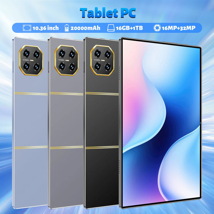 Nueva Tablet PC 2026, Doble SIM, 5G, WIFI, 16GB+1TB ROM, 20000mAh, Android 13.0, 14 Núcleos, Llamadas Telefónicas, Envío Rápido