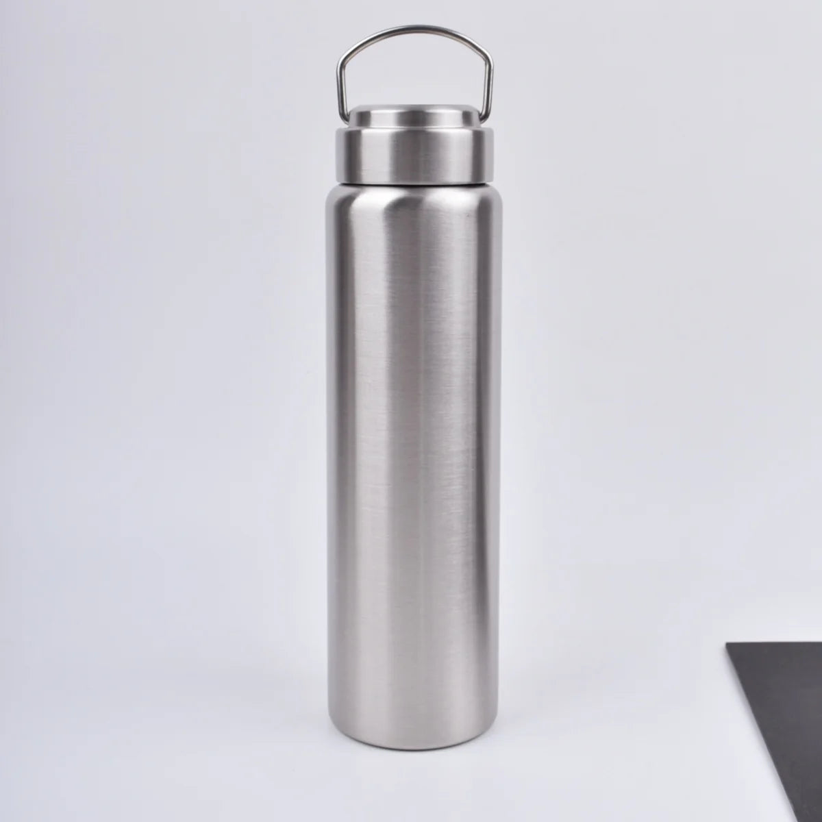 Botella de agua de bicicleta de acero inoxidable, 450ml/600ml/900ml/1200/1500ml, deportes, Fitness, matraz de Metal de una sola pared para deportes de viaje