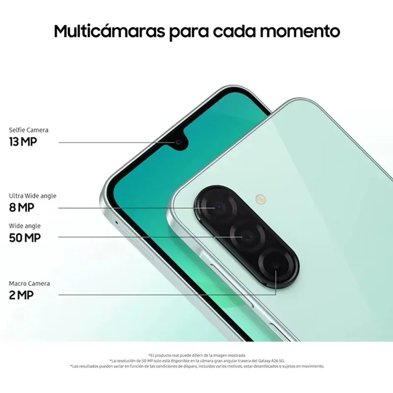 Samsung Galaxy A26 5G 6.7" Super AMOLED Display Octa-core Processor 5000mAh Battery 25W Fast Charging 50MP Camera IP67 Dual SIM Smartphone