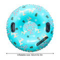 1PC Tubo de Nieve Inflable de 32/34 Pulgadas con Asas, Trineo de Nieve Colorido para Esquiar, Deslizarse y Jugar en la Nieve al Aire Libre
