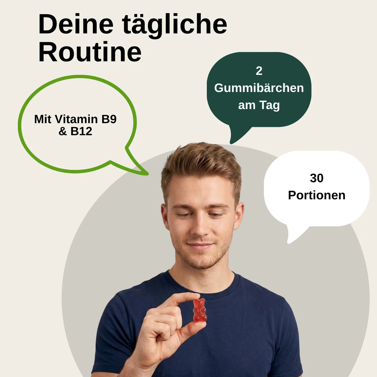 Gomitas de vinagre de manzana |     Probado en laboratorio en Alemania |     Suplementos para la salud |     Con vitamina B12 y ácido fólico |     Caramelos de goma con sabor a frutas |     Libre de modificaciones genética