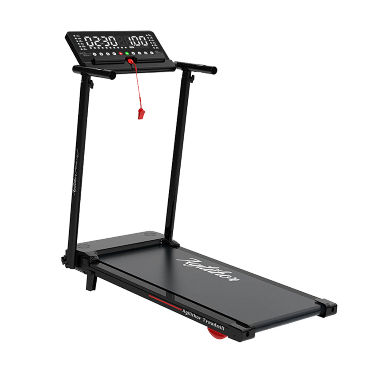 Caminadora Plegable para el Hogar YXT008D, Máquina de Correr Eléctrica de 1.0-10.0 KM/H con Control Remoto, Sensor de Pulso, Pantalla LCD y Soporte para Teléfono para Entrenamientos de Caminata y Trotar en Interiores