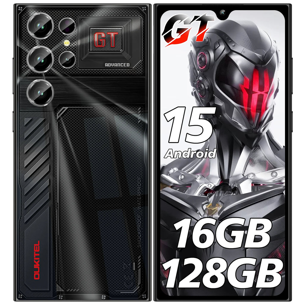 Teléfono móvil OUKITEL C61 GT, desbloqueado, con pantalla de 6,88 pulgadas, batería de 5150 mAh, 16 GB + 128 GB/TF 1 TB, cámara de 13 MP, 4G.