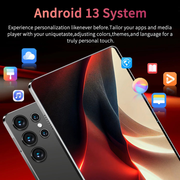 Tablet PC Android 13 de 10,36 pulgadas con desbloqueo para todas las redes, procesador de 14 núcleos para un funcionamiento fluido sin retrasos, 12 GB de RAM y 512 GB de ROM, batería duradera de 20000 mAh, conexión rápida