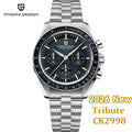 Reloj de cuarzo de lujo PAGANI DESIGN Planetary Series Saturn Light Tan para hombre, modelo 2026, cronógrafo deportivo Speed, cristal de zafiro AR, envío local en la UE