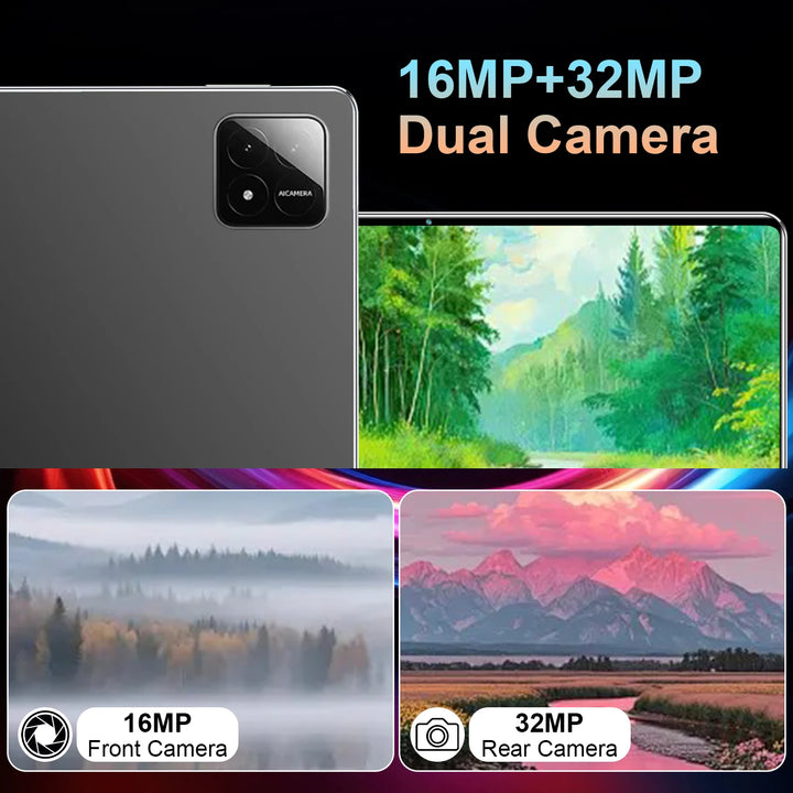 Tableta 5G con Android, pantalla de 10,36 pulgadas, batería de 20000 mAh, cámara dual de 16+32 MP, doble SIM, 16 GB de RAM, 1 TB de ROM, WiFi, Android 13, procesador de 14 núcleos, GPS, ideal para estudiar.