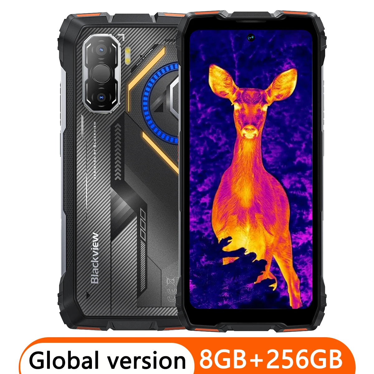 Blackview ROCK 3 Rugged Phone 6.78'' 2.4K Display Thermal Imaging 24GB(8+16)+256GB 10000mAh 108MP Smartphone AI Android 15 NFC