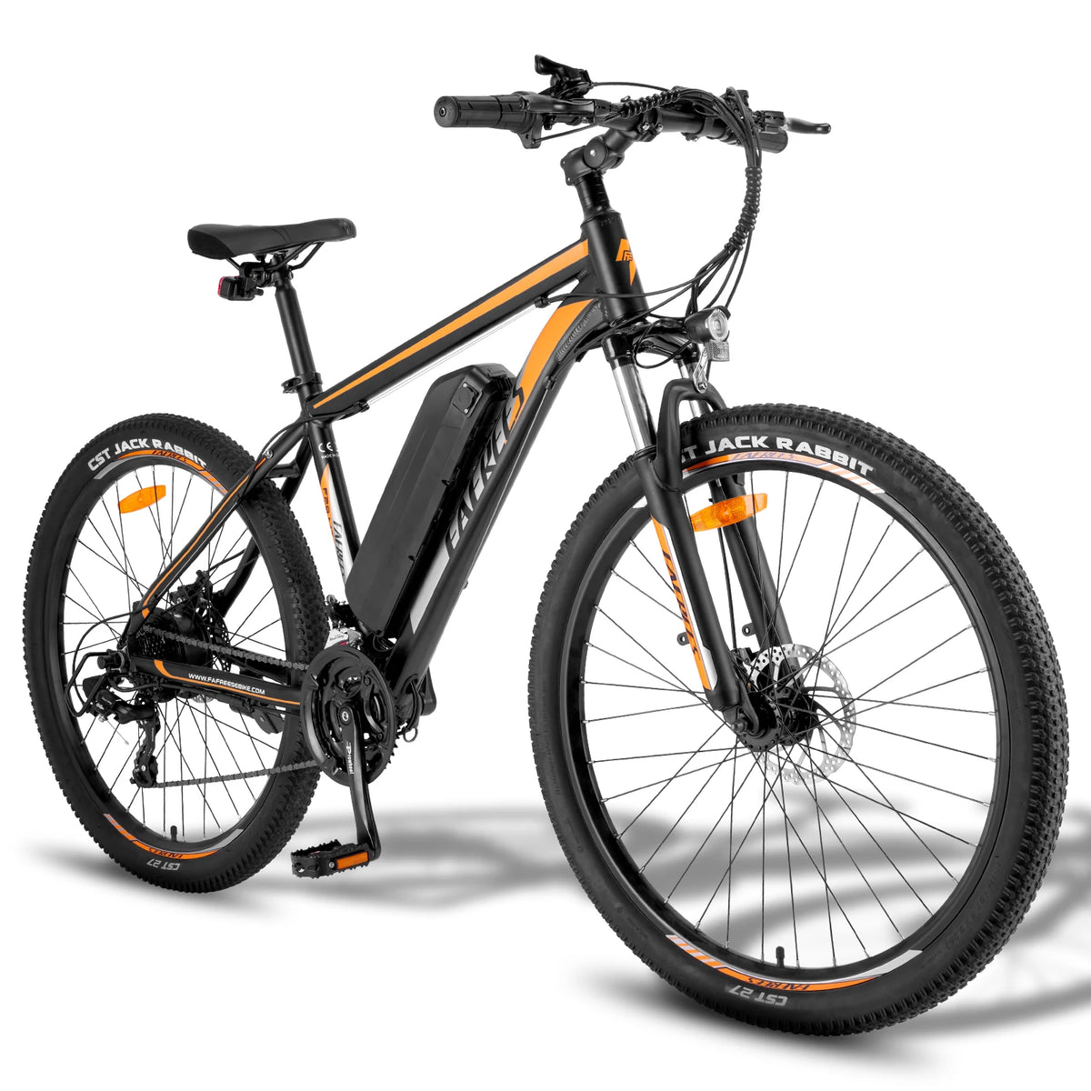 Bicicleta eléctrica FAFREES de 27.5", autonomía máxima de 65 km, motor de 250 W y 25 km/h, suspensión delantera, 7 velocidades y modo de asistencia, bicicleta urbana para adultos, cuadro bajo, modelo F28 MT