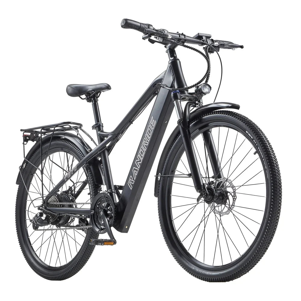 Bicicleta eléctrica RANDRIDE YG70, motor de 1000 W, batería de 48 V y 14 Ah, neumáticos de 27,5 x 1,95 pulgadas, velocidad máxima de 45 km/h, autonomía de 50 km, 27 velocidades