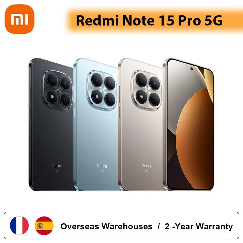 Xiaomi Redmi Note 15 Pro 5g 8+256Gb Mediatek Dimensity 7400-Ultra 6.83" Amoled Display 6580 Mah Battery 120Hz 200Mp Ois Camera Original