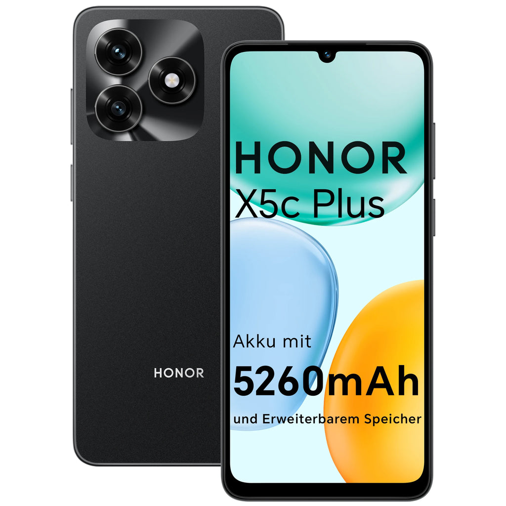 Smartphone HONOR X5c Plus con batería de 5260 mAh, pantalla de 90 Hz, cámara de 50 MP + 5 MP, Android 15, teléfono Android libre sin contrato (pantalla de 6,74 pulgadas, procesador de ocho núcleos)