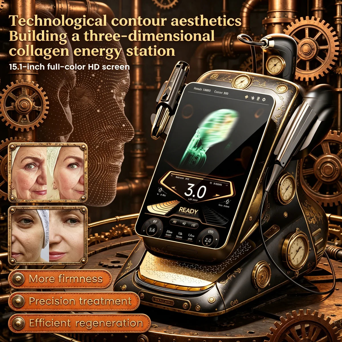 Equipo de Belleza 25D 360MAX de Última Generación para Lifting Facial, Contorno Corporal, Reducción de Grasa y Reafirmación de la Piel