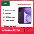 Smartphone Oppo Reno16 F 5G desbloqueado, 8+256 GB, cámara selfie ultra gran angular de 50 MP, vídeo 4K con enfoque automático, pantalla de 6,57" a 120 Hz, IP69K, (cargador no incluido)