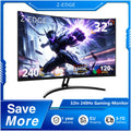 Monitor curvo para juegos Z-EDGE de 32 pulgadas, 240 Hz, monitor LED Full HD de 1920 x 1080, panel VA de 16:9, 1 ms MPRT, FreeSync, HDR10, brillo de 280 cd/m², pantalla curva de 1500R, 120 % sRGB, 3500:1, compatible con VESA