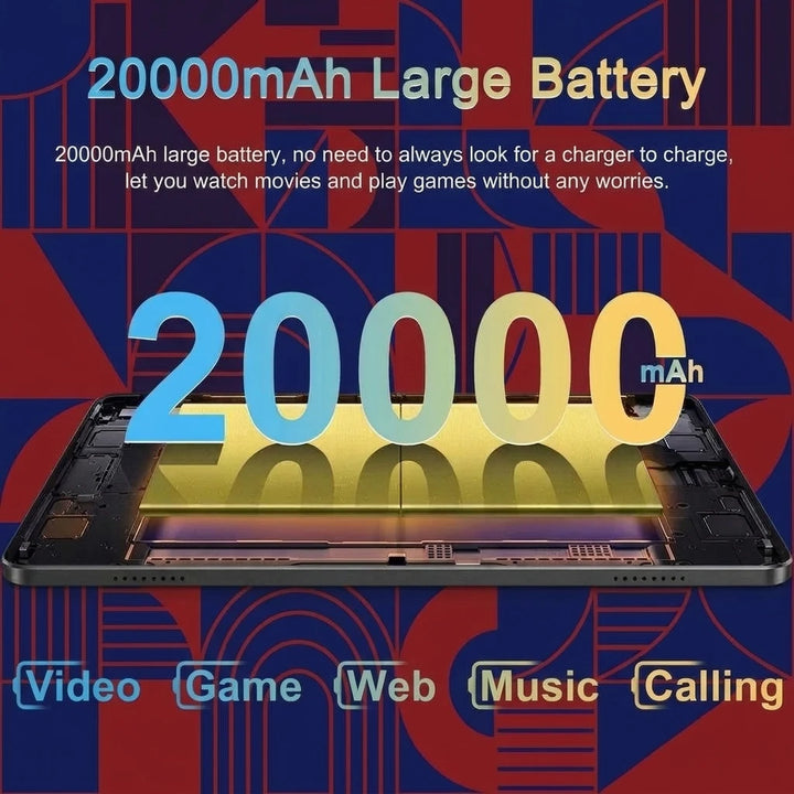 Tableta Android Global 2026 de 10.36 Pulgadas, Android 13.0, Conexión WiFi, Procesador de 14 Núcleos, 20000mAh, 16GB+1TB, Cámaras de 16MP+32MP