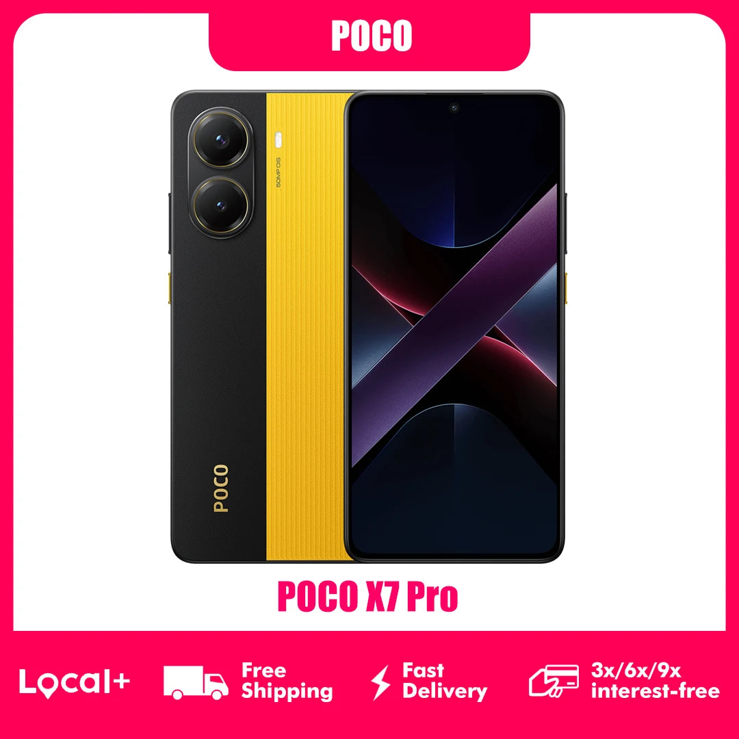 POCO X7 Pro 5G NFC 256GB 12GB 512GB Dimensity 8400-Ultra Pantalla de 6,67" 120Hz 6000mAh 5G NFC