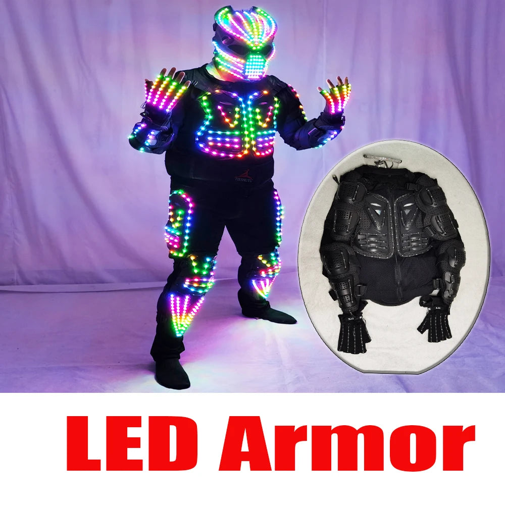 Future LED Robot traje de baile Festival celebrar fiesta de graduación espectáculo de música disfraz bailarina espectáculo Club vestido